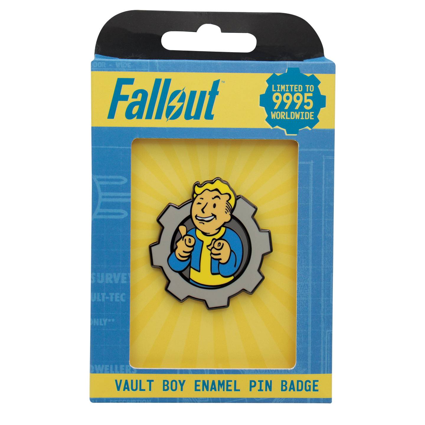 Fallout Pin Badge Charisma Vault Boy