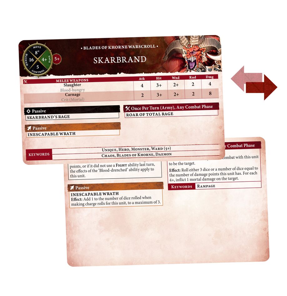 Warscroll Cards: Blades of Khorne