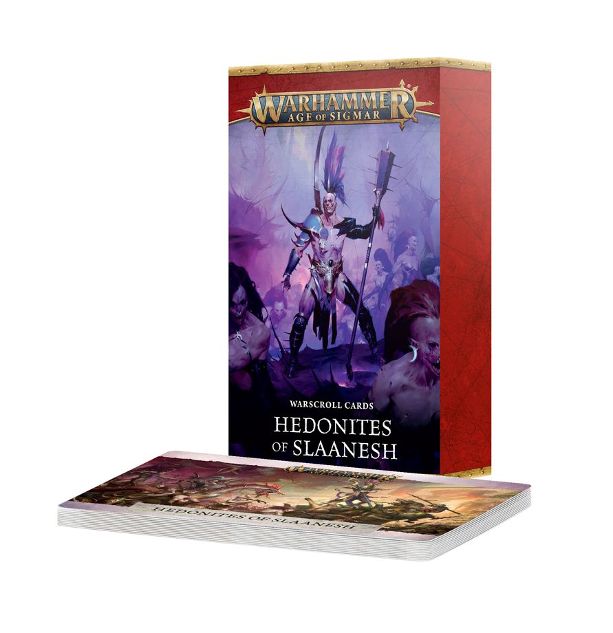 Hedonites of Slaanesh: Warscroll Cards (4th Edition)