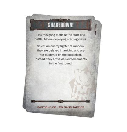 Bastions of Law Gang Tactics Cards