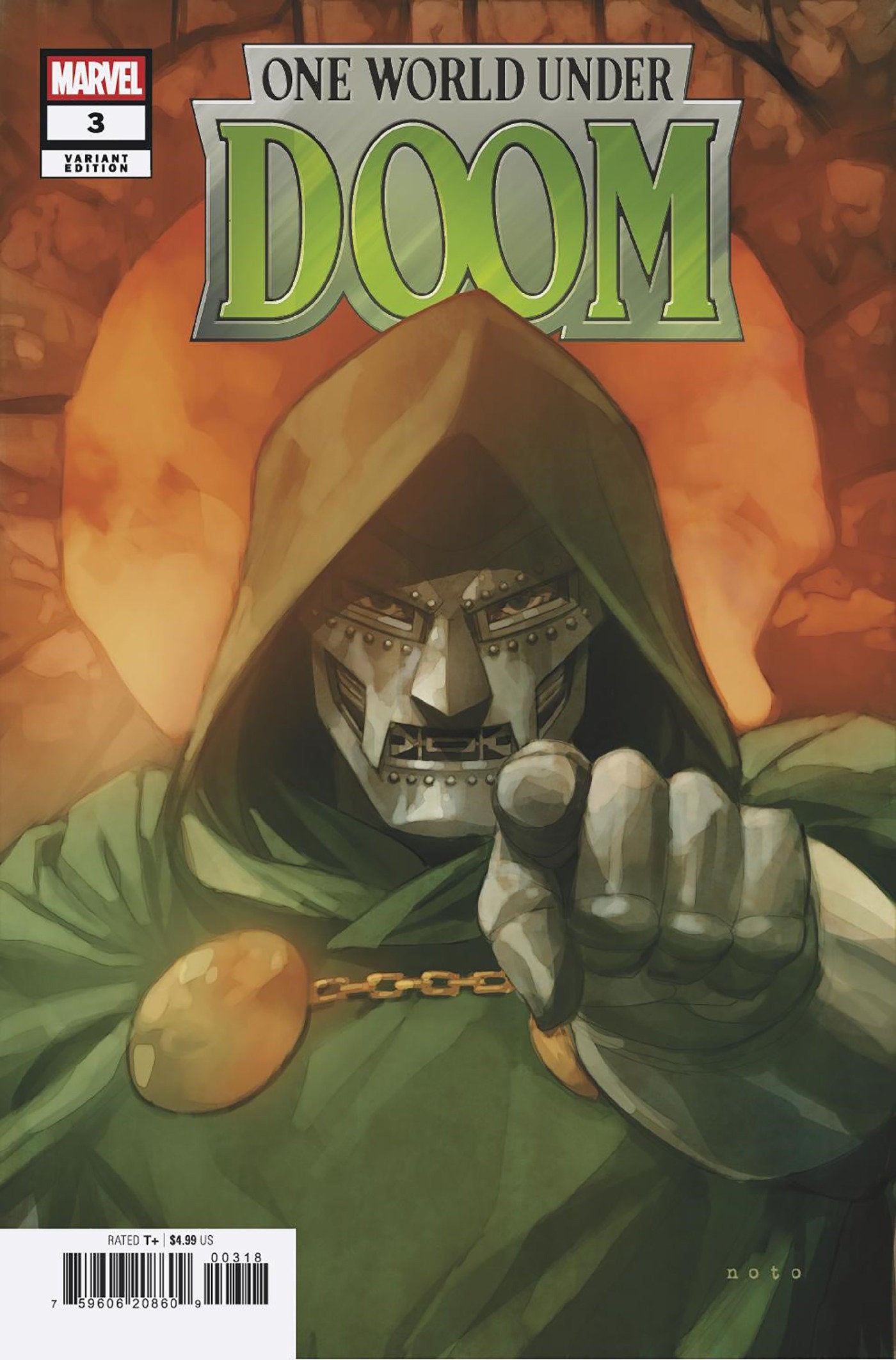 One World Under Doom #3 (Of 9) 25 Copy Variant Edition Phil Noto Variant