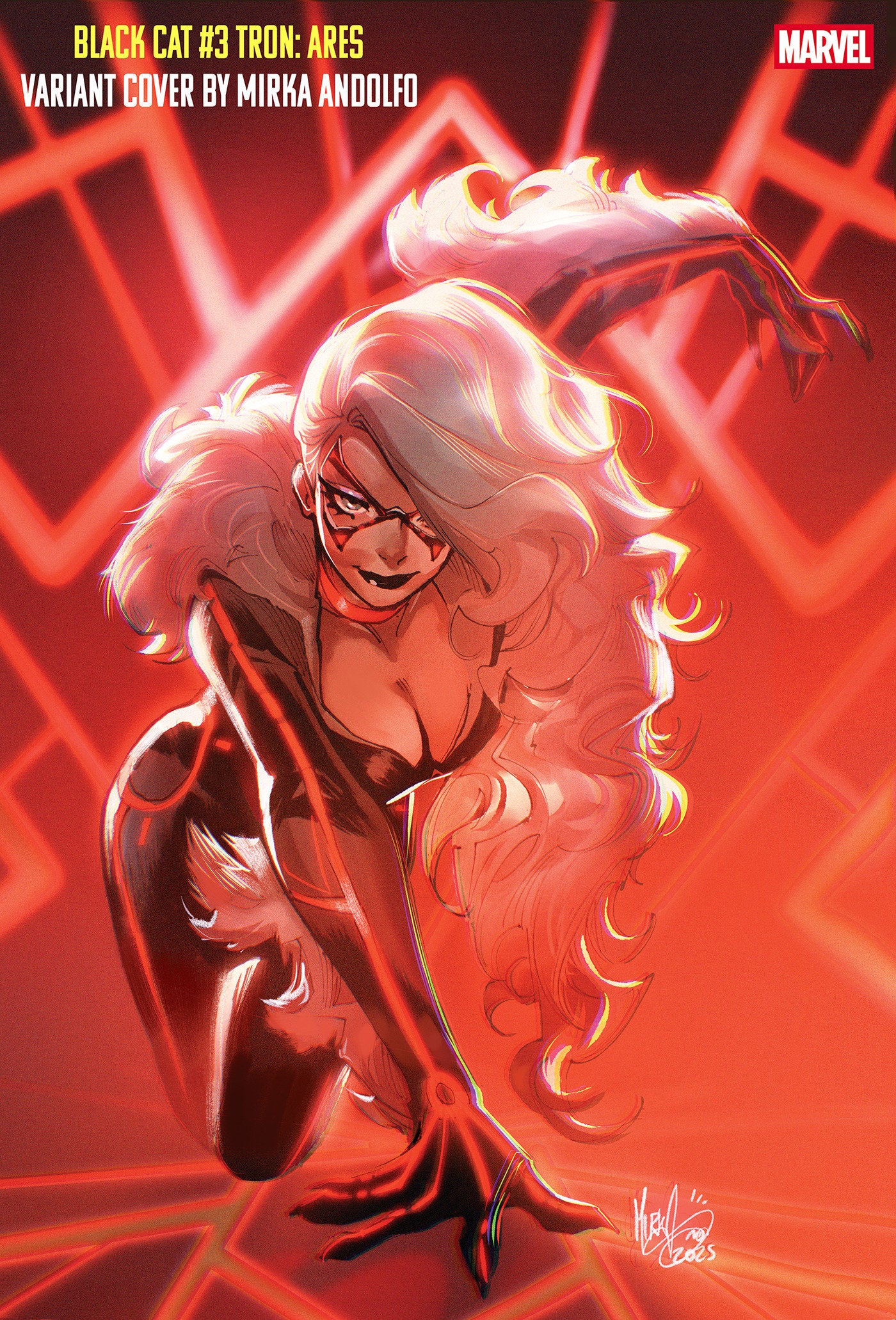 Black Cat #3 Mirka Andolfo Tron: Ares Variant