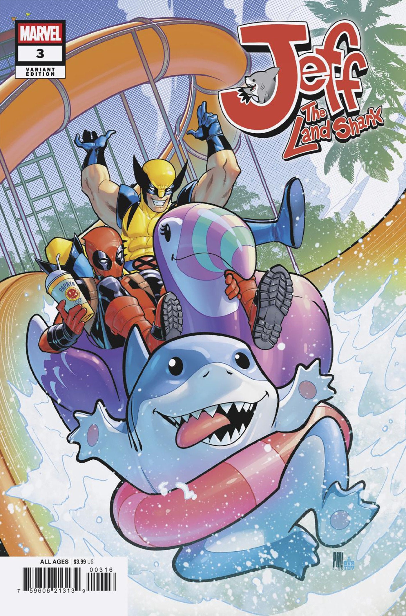 Jeff The Land Shark #3 Paco Medina Variant 1:25