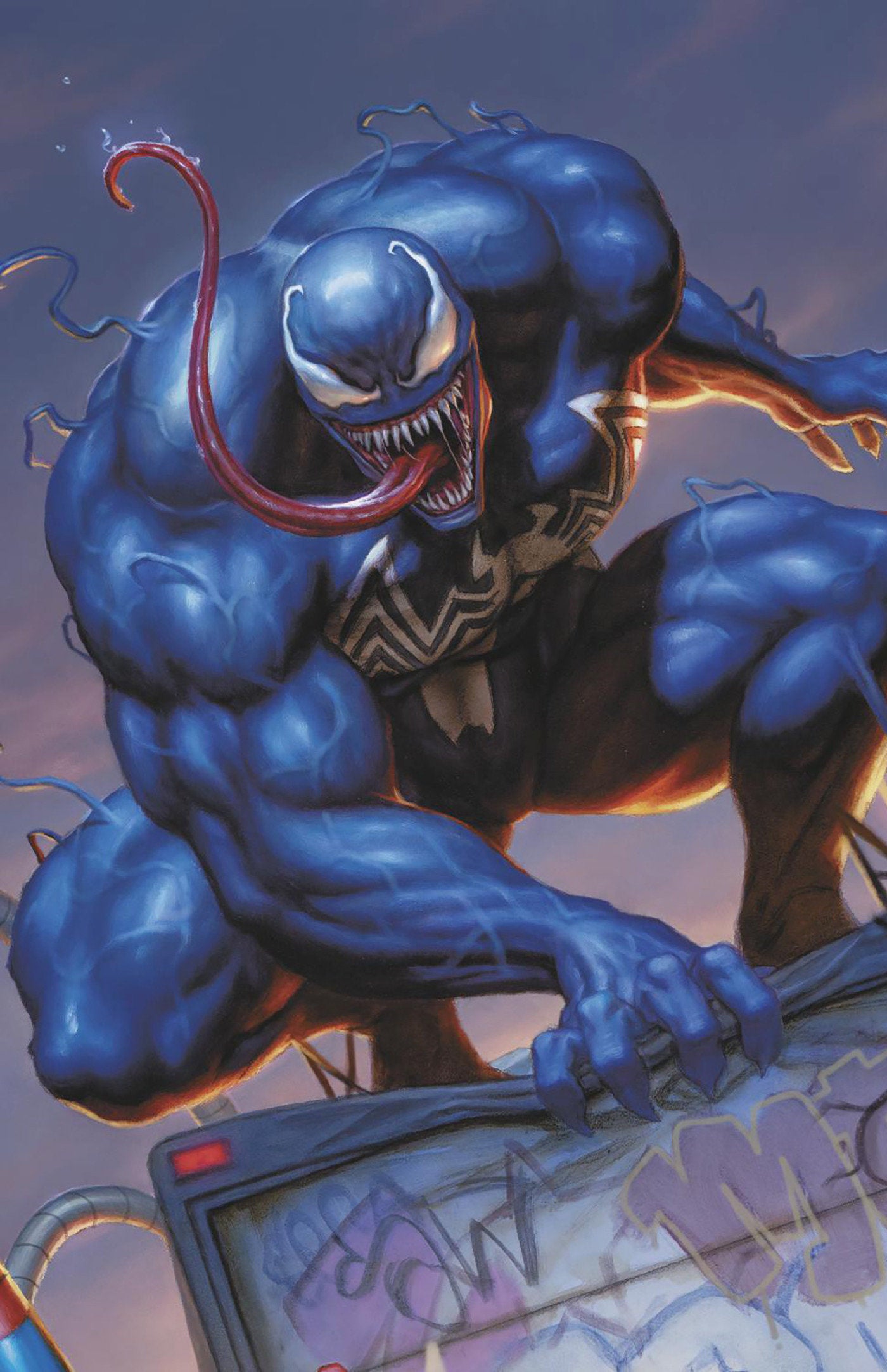 Venom #258 Dan Dos Santos Magic: The Gathering Full Art Variant 1:50