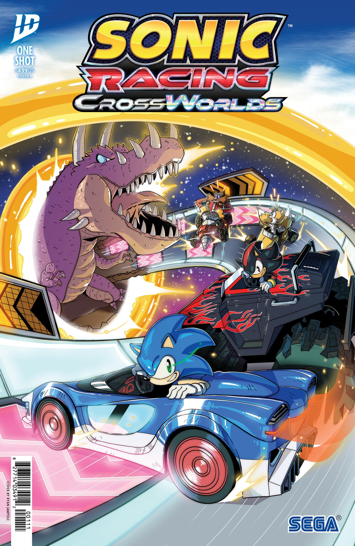 Sonic The Hedgehog: Sonic Racing Cross Worlds Cover A (Jampole)