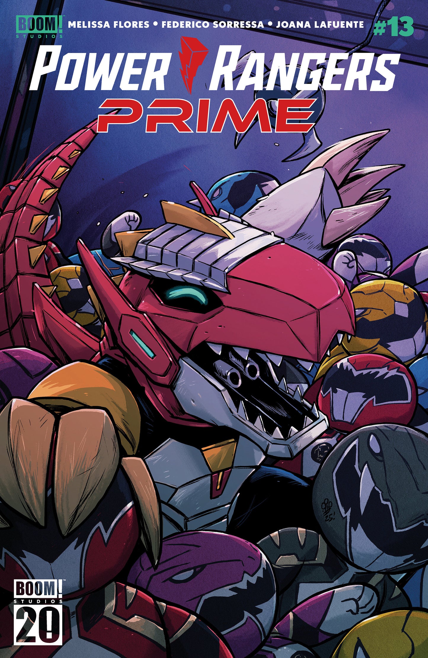 Power Rangers Prime #13 C Boom 20th Anniversary Variant (Dressed, Dialynas)