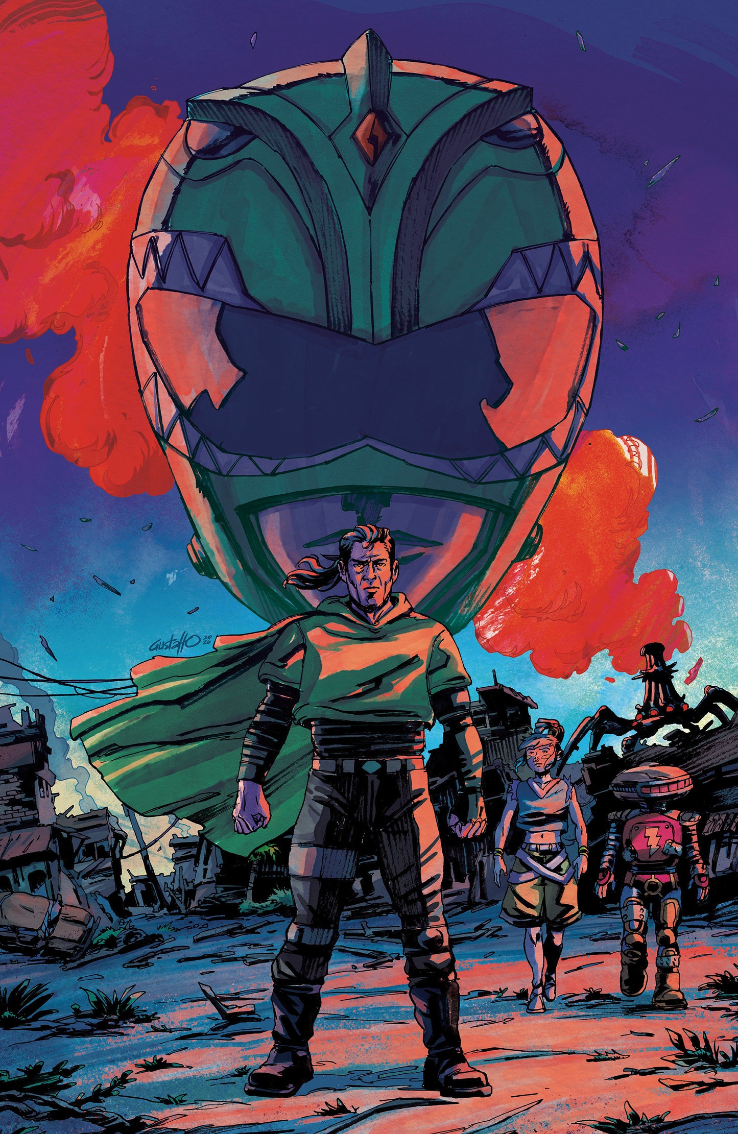 Power Rangers Green #1 G 1 in 10 Variant Edition Foil Variant (Full Art, Foil, Vargas)
