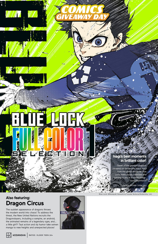 Kodansha Blue Lock Full Color Selection & Dragon Circus CGD 2026 FCBD