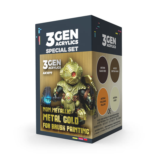Wargame Colour Set: Non Metallic Metal Gold