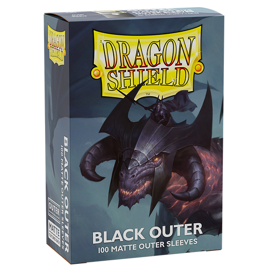 Dragon Shield Standard Size Black Perfect Fit Outer Sleeves