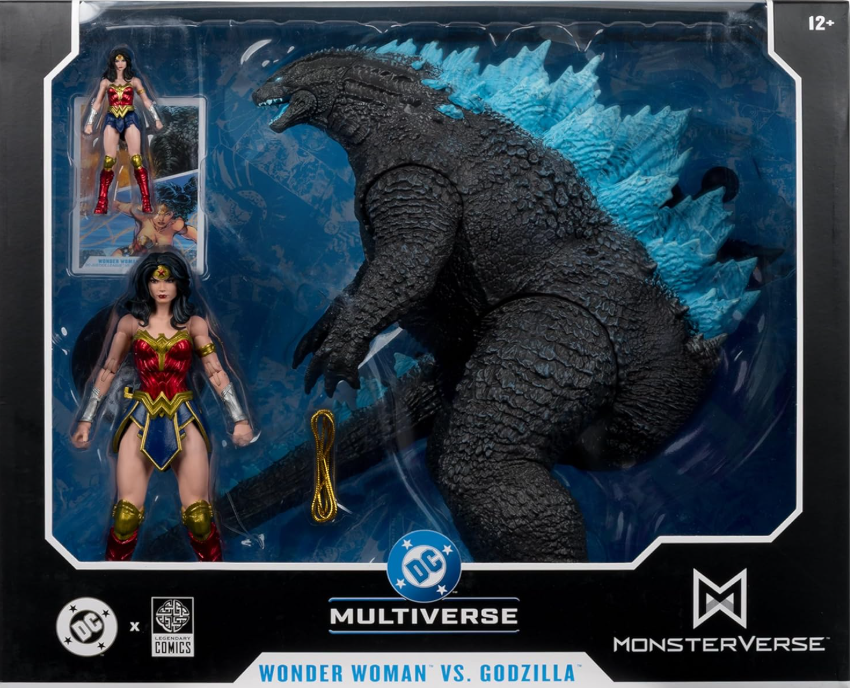DC Justice League Monsterverse Wonder Woman vs Godzilla 2pk