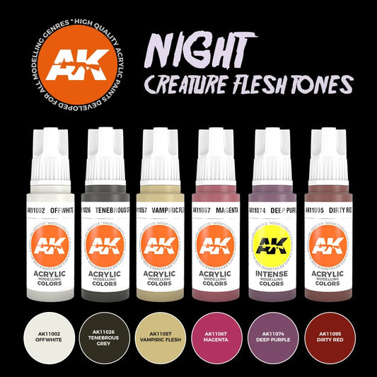 AK Acrylic Set - Night Creatures Flesh Tones