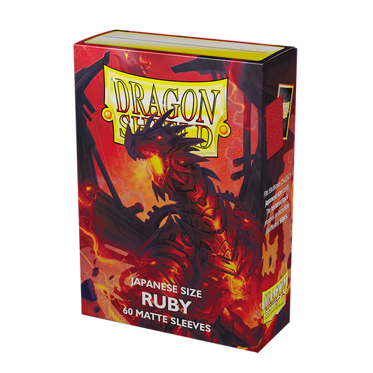 Dragon Shield Ruby Japanese Size Matte Sleeves 60 Pack