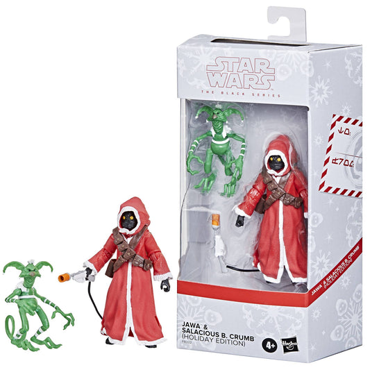 STAR WARS THE BLACK SERIES HOLIDAY JAWA AND SALACIOUS AF