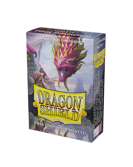 DRAGON SHIELD - MATTE JAPANESE SIZE CARD SLEEVES (60) - PINK DIAMOND