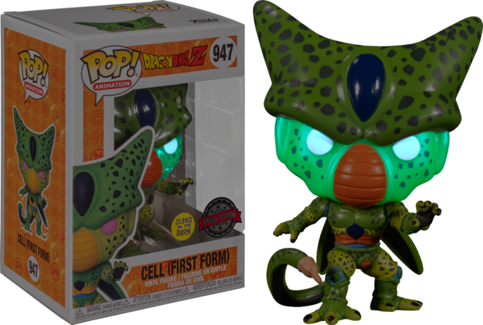 POP! ANIMATION: DRAGON BALL Z - CELL (FIRST FORM) (GLOW-IN-THE-DARK EXCLUSIVE) BY FUNKO