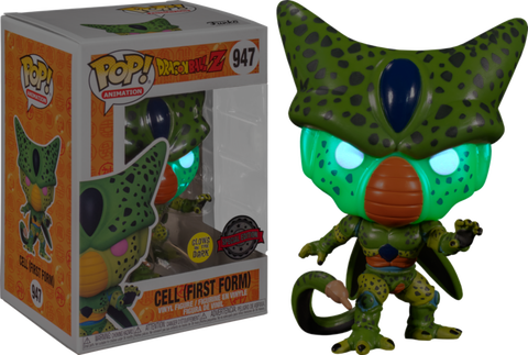 POP! ANIMATION: DRAGON BALL Z - CELL (FIRST FORM) (GLOW-IN-THE-DARK EXCLUSIVE) BY FUNKO
