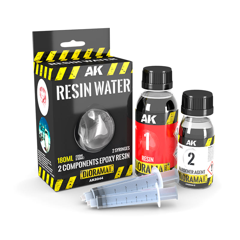 AK Diorama Resin Water (180 ML) 2 Components Epoxy Resin