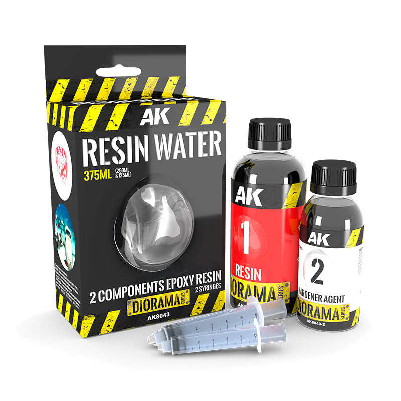 AK Diorama Resin Water (375 ML) 2 Components Epoxy Resin
