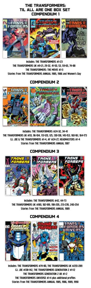 Transformers Compendium Skybound Kickstarter Sets – Comics Games