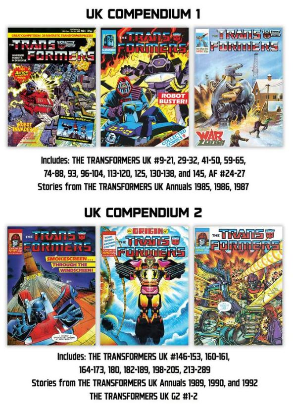 Transformers Compendium Skybound Kickstarter Sets – Comics Games