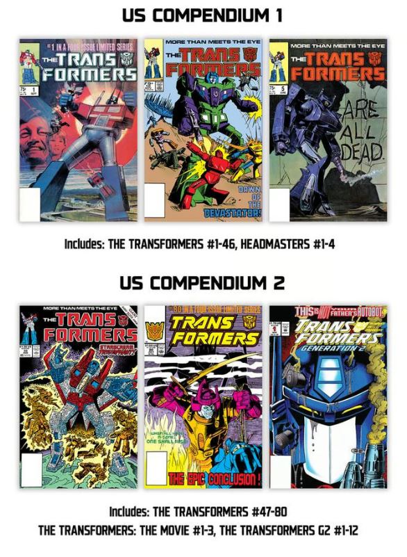 Transformers Compendium Skybound Kickstarter Sets – Comics Games