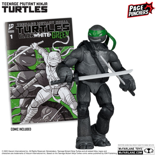 TMNT Black White & Green Page Punchers 5in Figures Wave 3