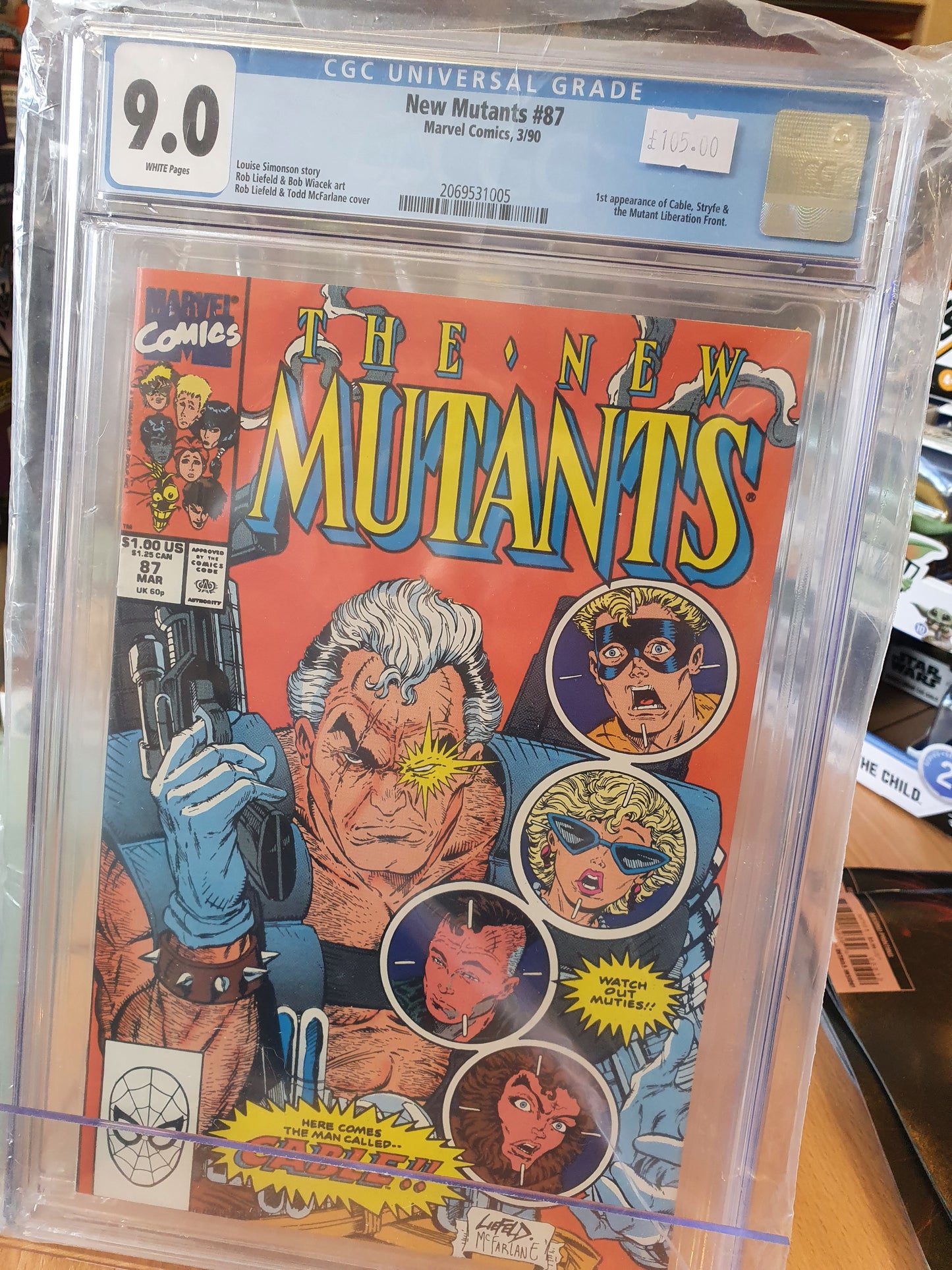 NEW MUTANTS #87 - CGC Graded 9.0 - 1st appearance CABLE, STRYFE AND MUTANT LIBERATION FRONT