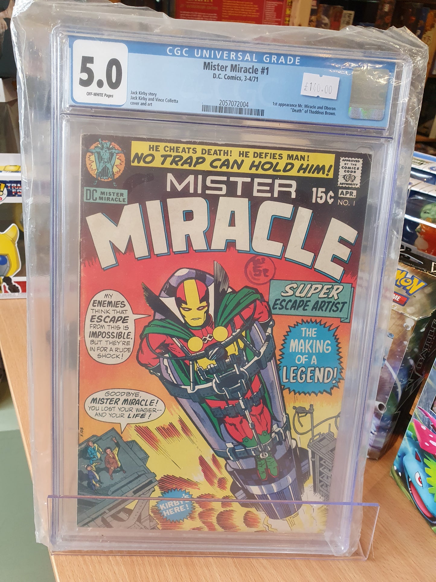 Mister Miracle #1 - CGC Graded 5.0 - 1st appearance Mr. Miracle and Oberon.