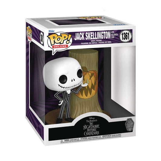 Pop Deluxe Nbx 30th Jack with Halloween Town Door Vinyl Figure
