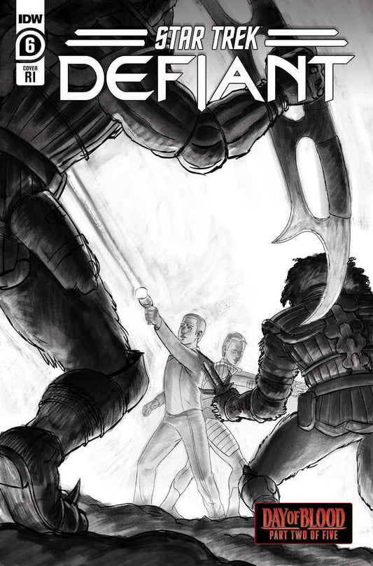 Star Trek: Defiant #6 Variant Ri (10) (Ward Black & White)