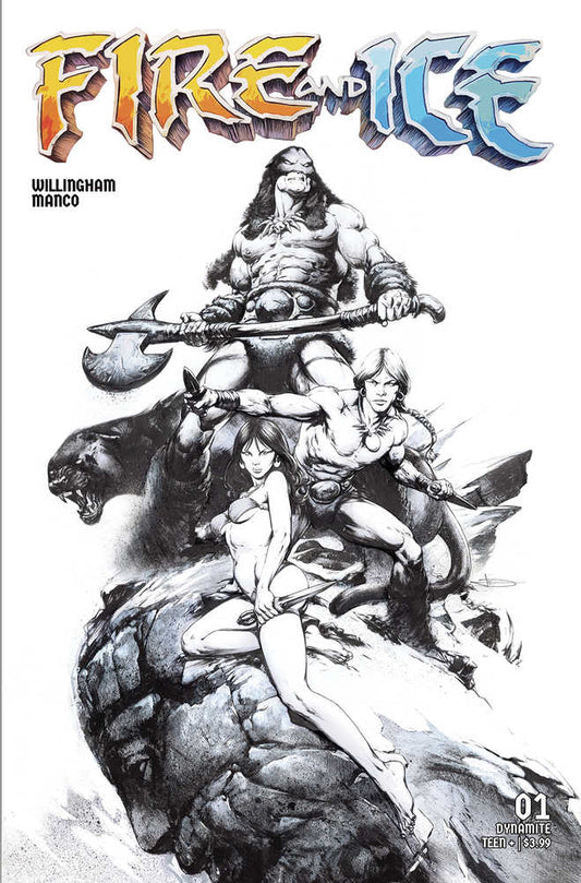 Fire And Ice #1 Cover K 20 Copy Variant Edition Manco Line Art