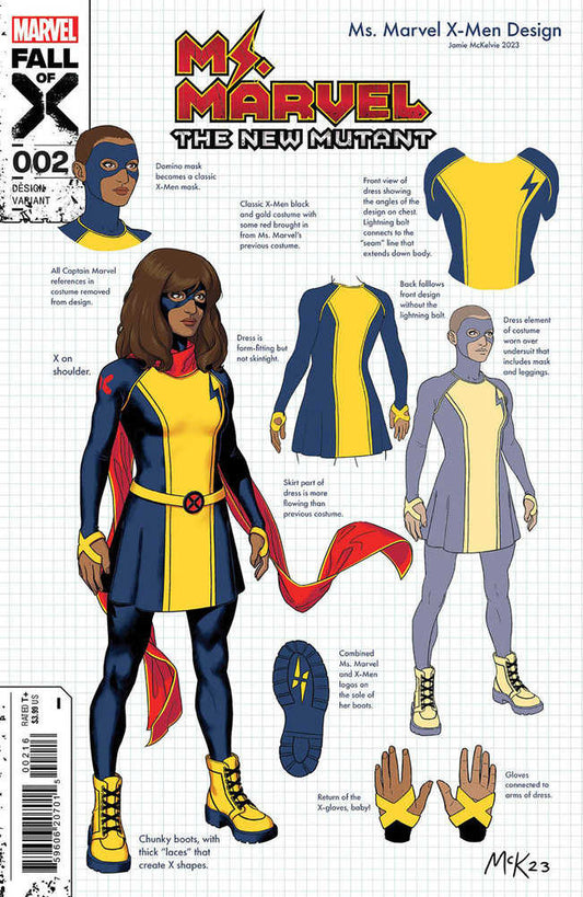 Ms. Marvel: The New Mutant 2 Jamie Mckelvie Design Variant