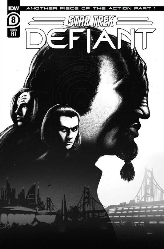Star Trek: Defiant #8 Variant Ri (10) (Feehan Black & White)