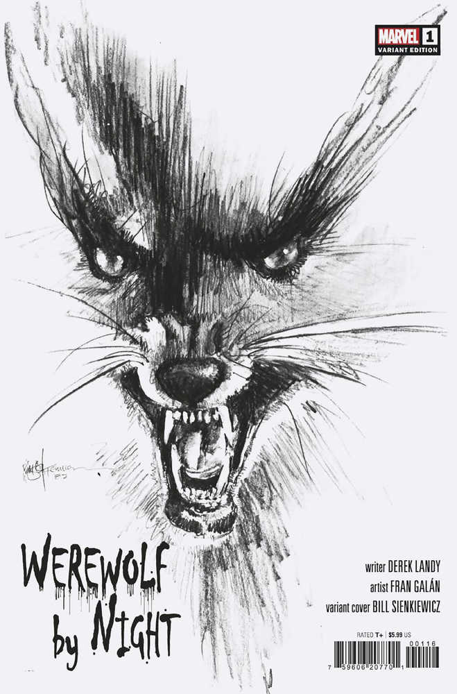 Werewolf By Night #1 25 Copy Variant Edition Bw Hidden Gem Variant