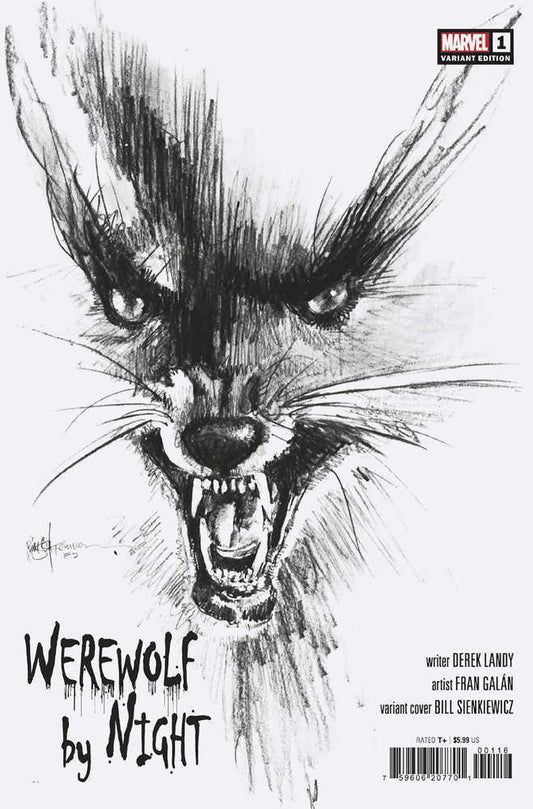 Werewolf By Night #1 25 Copy Variant Edition Bw Hidden Gem Variant