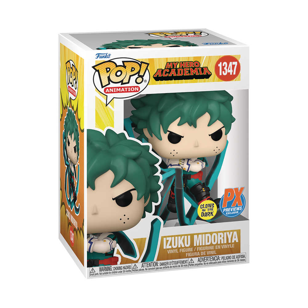 Pop Animation My Hero Academia Deku Book Whip Gw Previews Exclusive Vinyl Figure (C