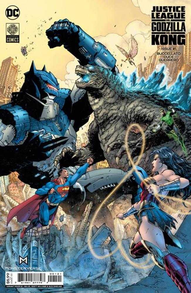 Justice League vs Godzilla vs Kong #1 (Of 7) Cover B Jim Lee & Scott Williams Card Stock Variant(Subscription)