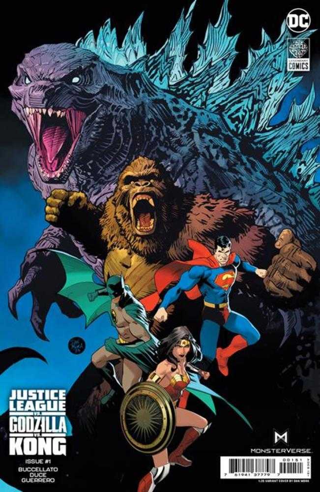 Justice League vs Godzilla vs Kong #1 (Of 7) Cover H 1 in 25 Dan Mora Card Stock Variant(Subscription)