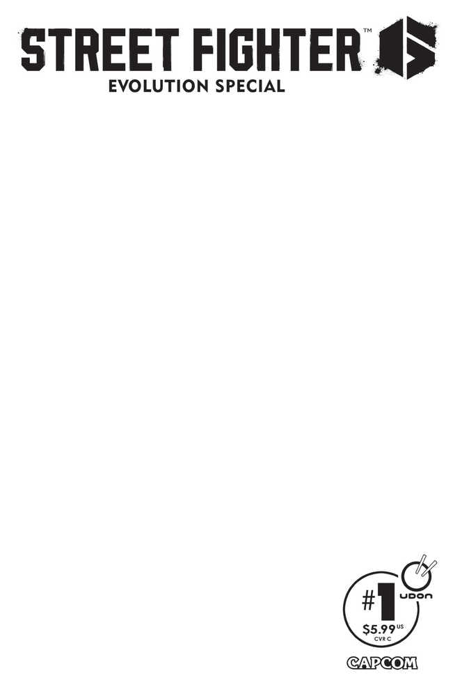 Street Fighter 6 Evolution Special #1 Cover C Blank Sketch