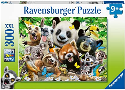 Ravensburger Wildlife Selfie - 300 XXL Large BIG Piece Jigsaw Puzzle