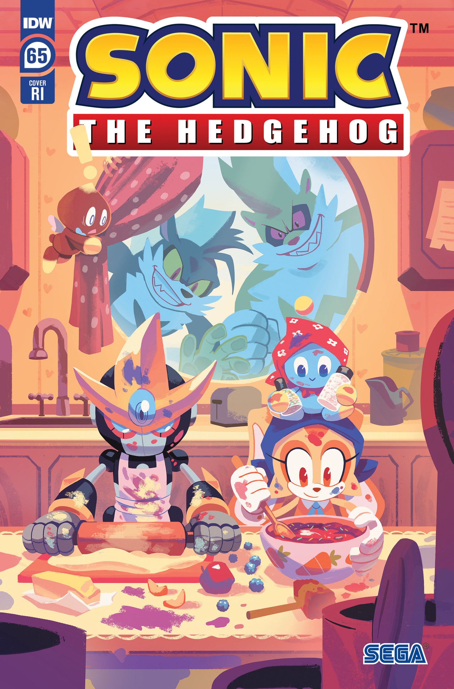 Sonic The Hedgehog #65 Variant Ri (10) (Fourdraine)