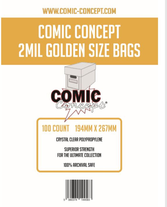 Comic Concept Golden Size Bags