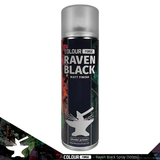 Colour Forge Raven Black Spray 500ml