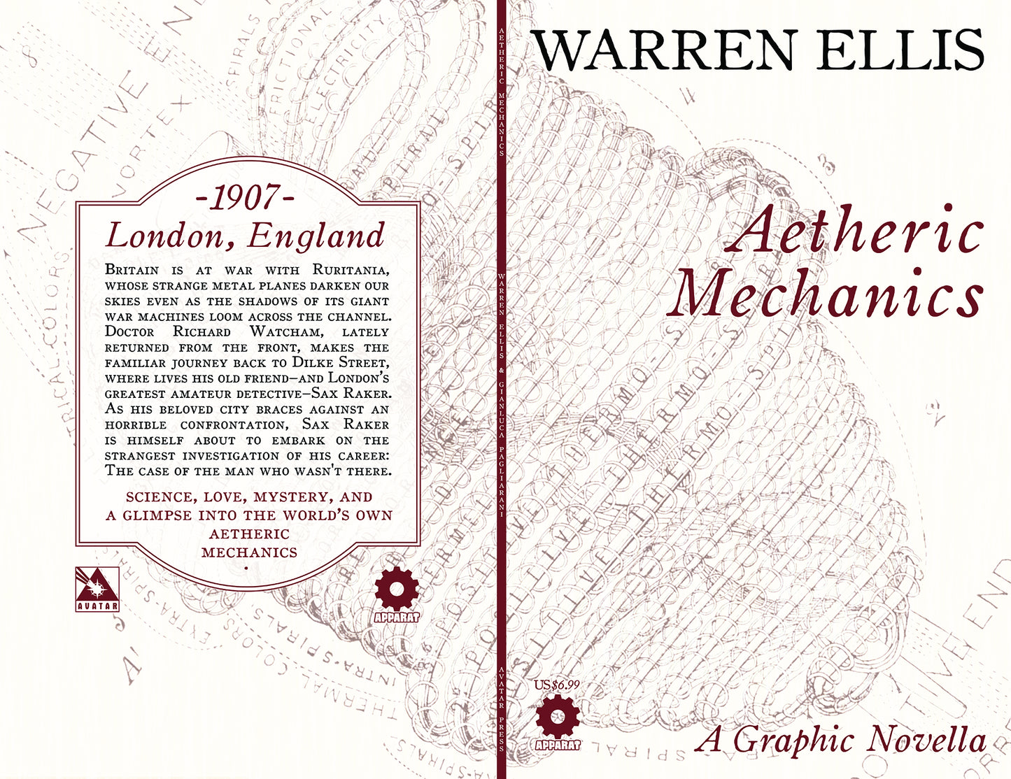 WARREN ELLIS AETHERIC MECHANICS GN (MR) COVER