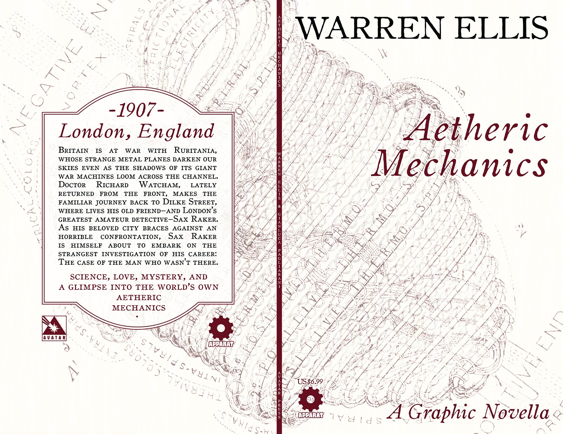 WARREN ELLIS AETHERIC MECHANICS GN (MR) COVER