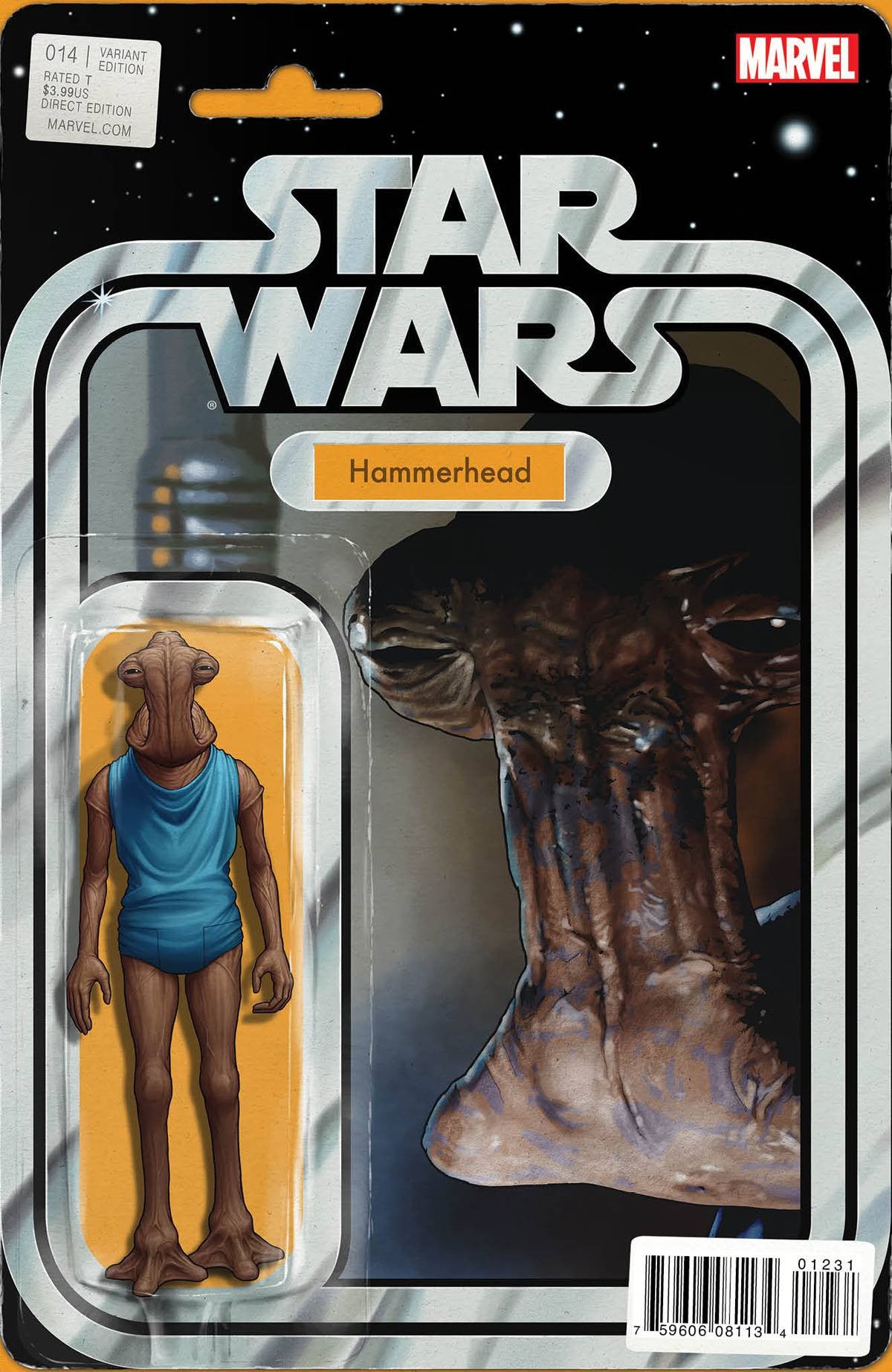 STAR WARS #14 CHRISTOPHER ACTION FIGURE VAR VDWN COVER