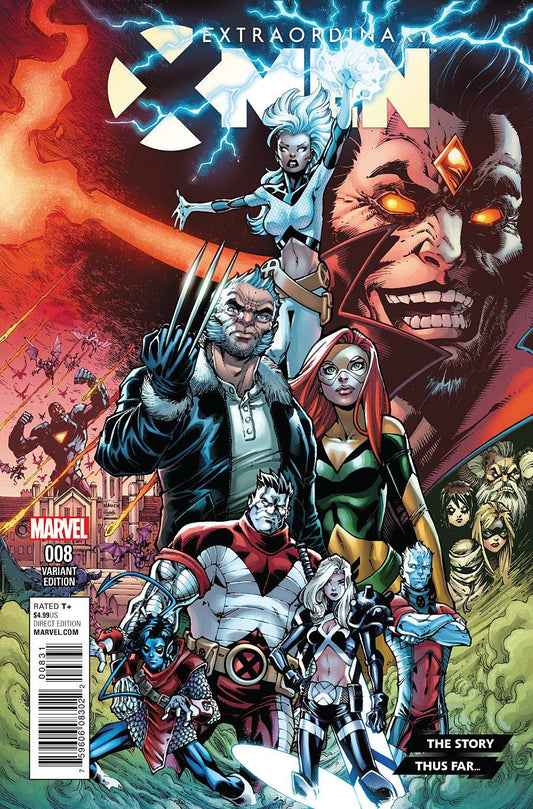 EXTRAORDINARY X-MEN #8 STORY THUS FAR VAR AW COVER