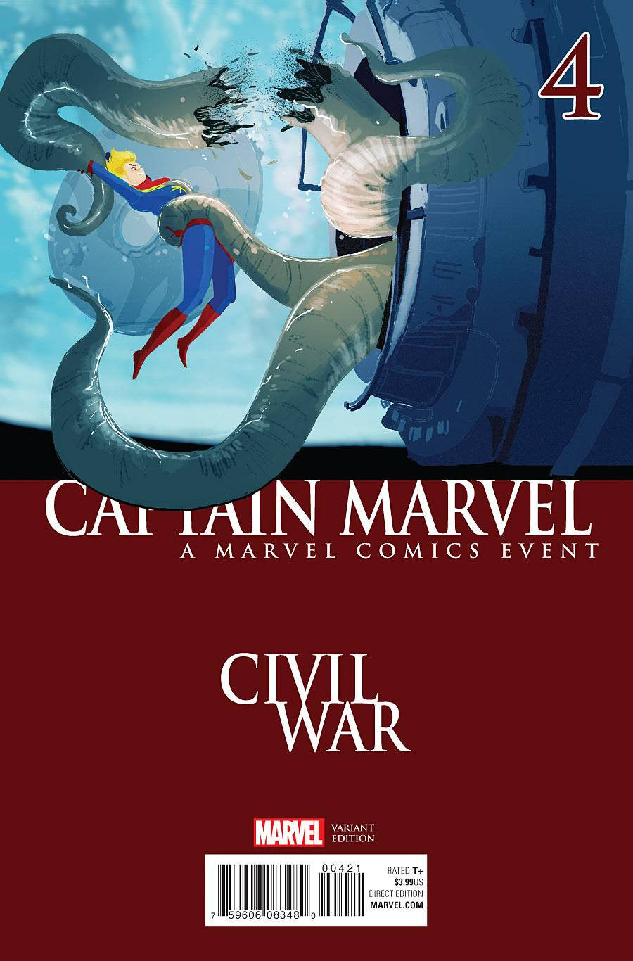 CAPTAIN MARVEL #4 CAMPION CIVIL WAR VAR COVER