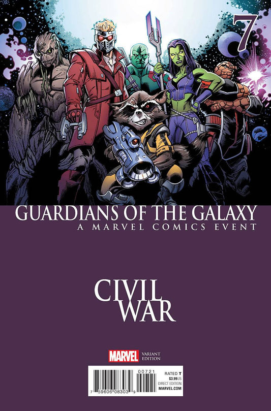 GUARDIANS OF GALAXY #7 BAGLEYCIVIL WAR VAR COVER